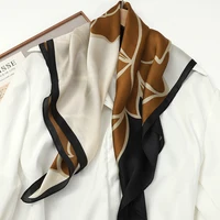 60Colors Luxury Scarf Women 70*70Cm Silk Feel Square Hair Wrapping Foulard Satin Shawl Big Size Head Bandana Hijab Handkerchief - Image 6