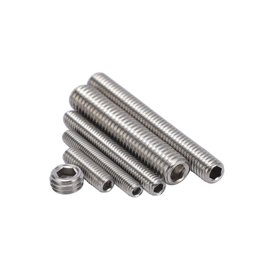 Din916 316 Roestvrij Staal Hex Hexagon Socket Set Schroef M3 M4 M5 M6 M8 M10 Allen Kegel Punt Grub Schroef