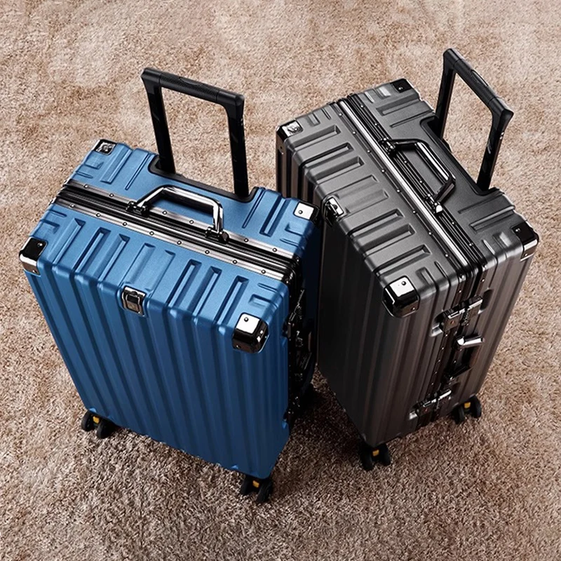 Valise De Voyage Cabine Rigide Avec Roues Multidirectionnelles_voghion.com