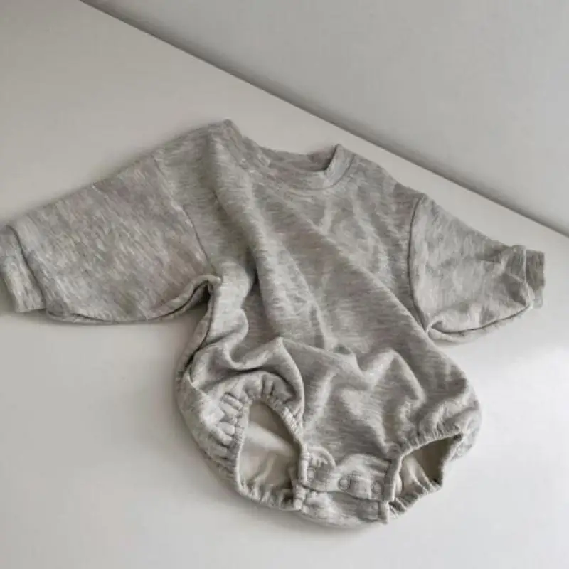

2023 Spring Autumn New Baby Long Sleeve Sweatshirt Bodysuit Boy Girl Infant Solid Cotton Casual Jumpsuit Children Clothes 0-24M