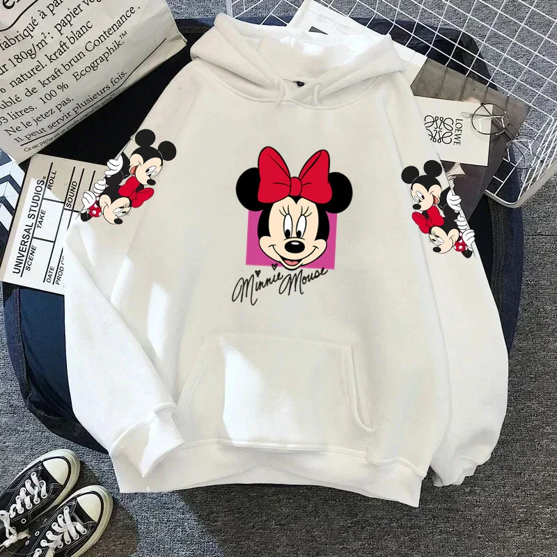 thumbnail image 1 of Sudadera con capucha de Mickey Minnie Mouse para mujer, abrigo de otoño/invierno, sudadera con capucha de Disney, ropa de mujer, sudaderas de manga larga, 1 of 4