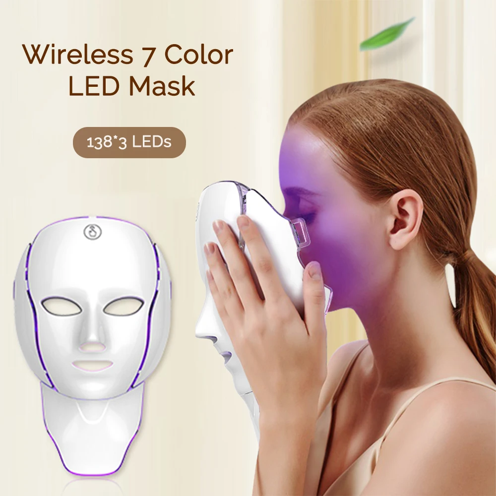 LEDFacialMaskwithNeck7ColorsLightTherapyRedLightFacialMaskforAnti-AgingRejuvenationBrightenSkinBeautyDevice-AliExpress66