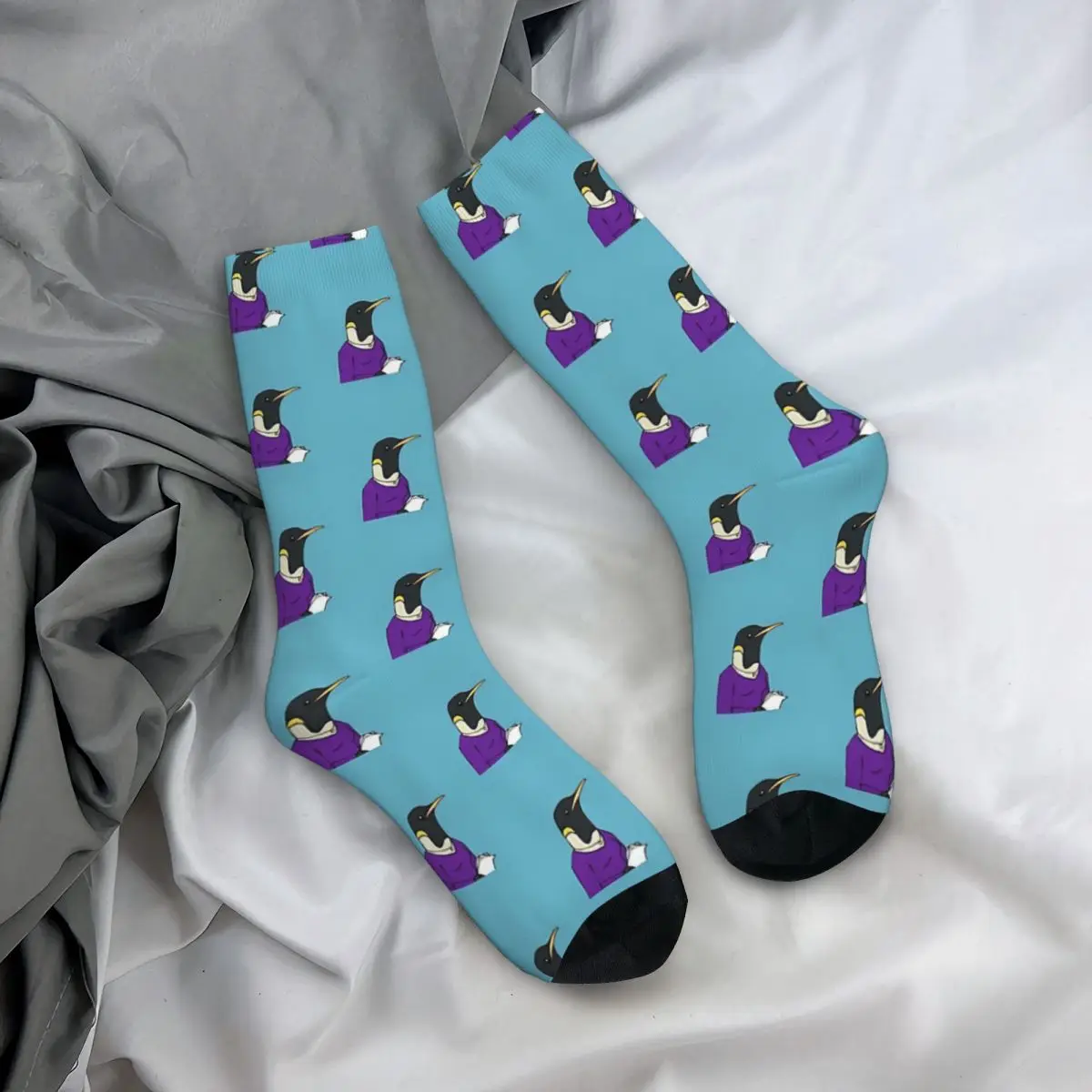 Office Penguin sockings Long Socks Harajuku Comfortable Breathable Happy Gift sockings For Unisex