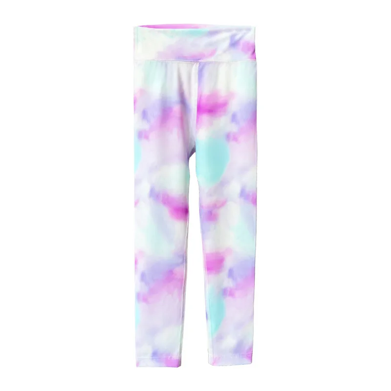 Summer Girls Leggings Printed Thin Elastic Yoga Pants for Kids Children Trousers Spring Teenager School Tights Baby Clothes