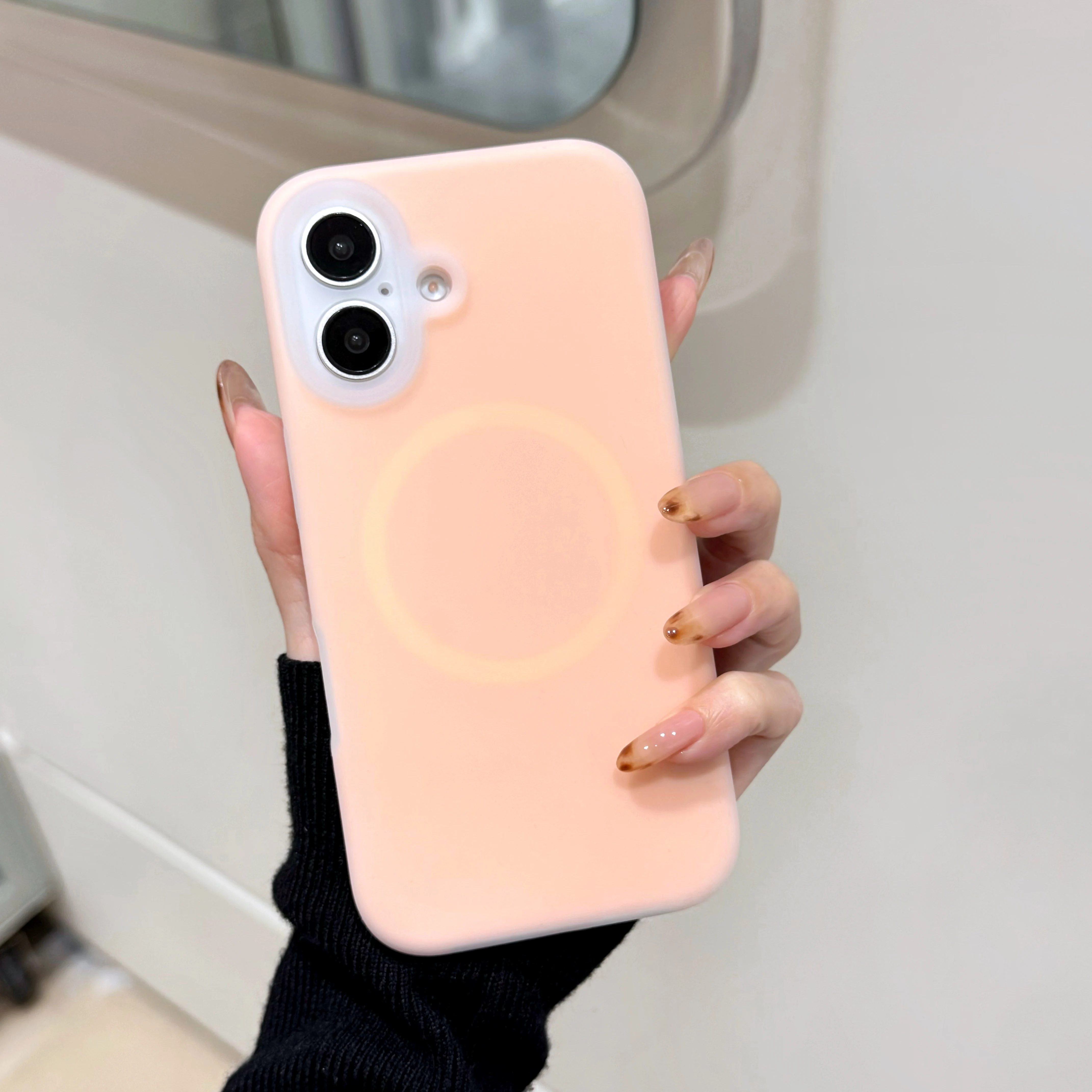 Luxury Chic Jelly Liquid Silicone Magnetic Shockproof Matte Soft Case