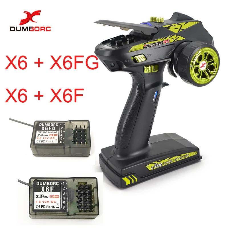 Récepteur KINGDUO X6F 2.4G 6CH Sans Gyro – Compatible X4 X5 X6 – 400 M – 35x20x13 Mm – 6,1 G – RC Voiture/bateau/char