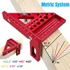 High-Precision Aluminum Alloy Woodworking Square With Dowel Pins Multi-Angle Scriber & Miter Ruler For Carpenters And Engineers 1