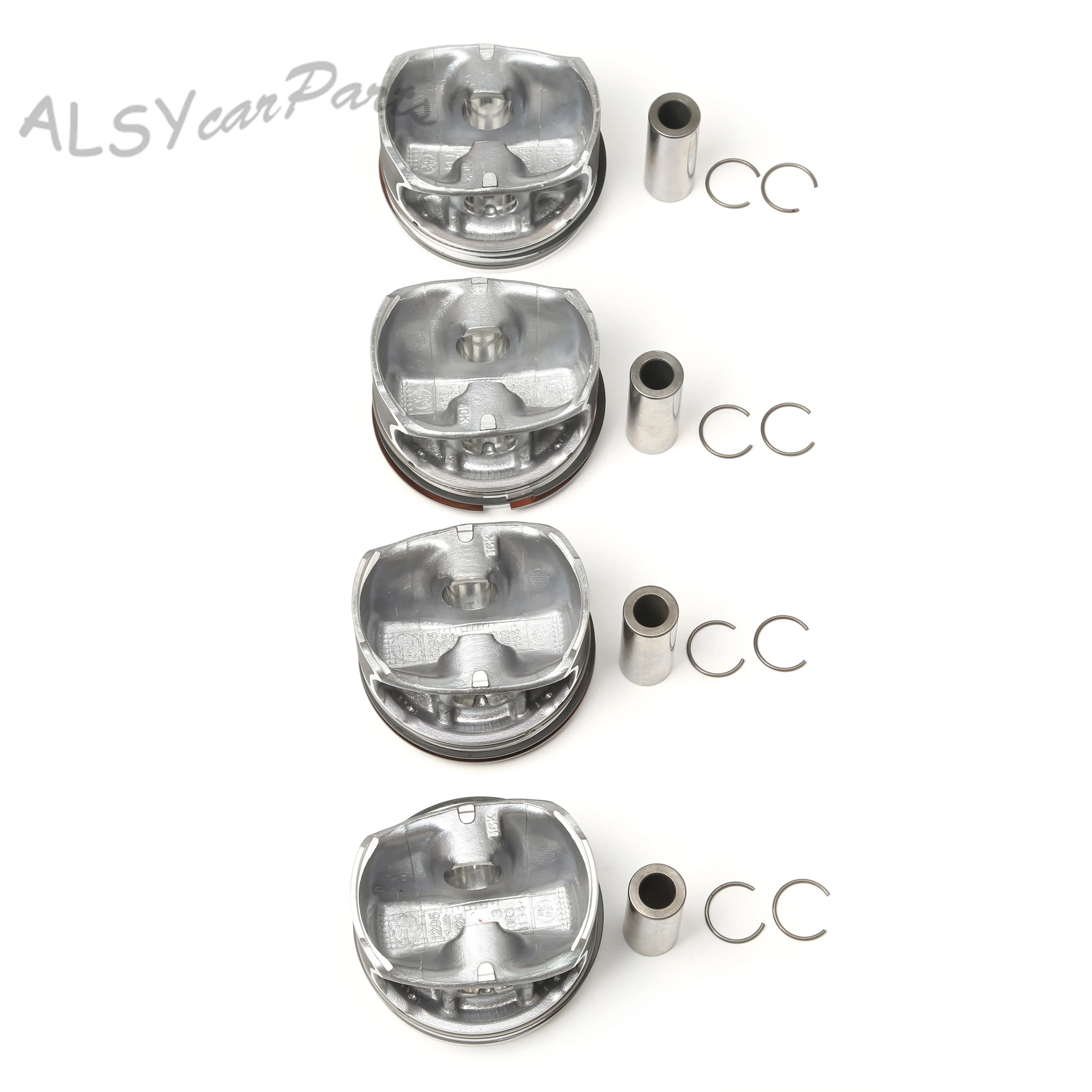 Car Oversized 0.5MM New Pistons Assembly Set A2740301617 For  