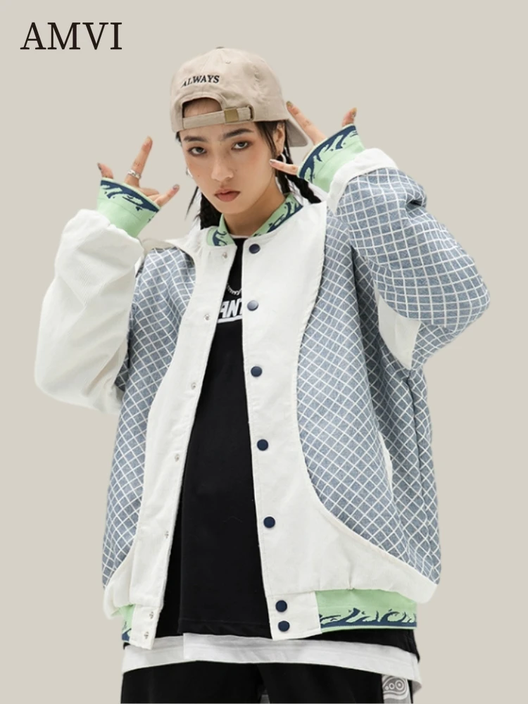 

American Jacket Casual Loose Coat Niche Design Outerwear Baseball Uniform Coats Athletic Jackets Unisex Coat Spring Autumn Top