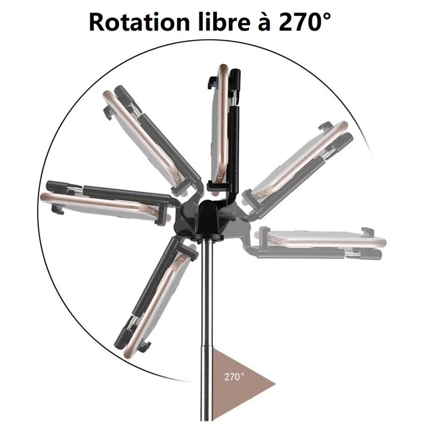 Universal Portable Wireless Selfie Stick Tripod Stand With Bluetooth Remote Extendable Mini Tripod For Mobile Phone Video Photo