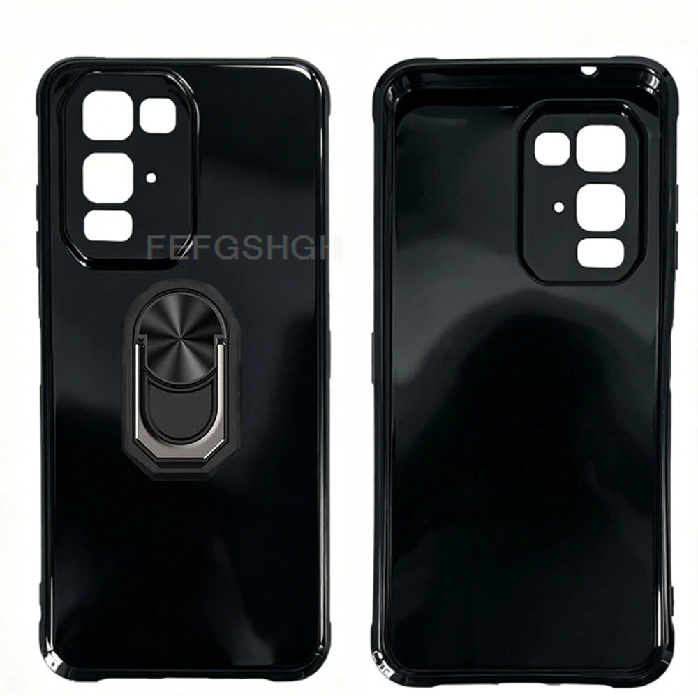 Blackview Fort 5 Protective TPU Silicone Phone Case with Back Ring Holder Bracket, 6.78 Display Compatibility