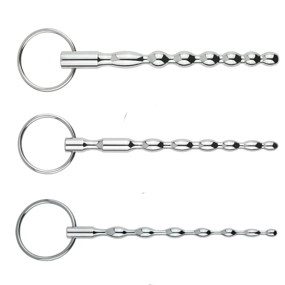 Stainless Steel Urethral Plug Sound Urethra Vibrators Dilators Prince Wand Penis Insert Sex Toys Urethral Chastity Stimulator