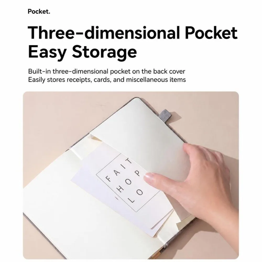Eco-friendly Waterproof Dupont Paper Hardcover Notebook - Elegant Lined Diary Planner