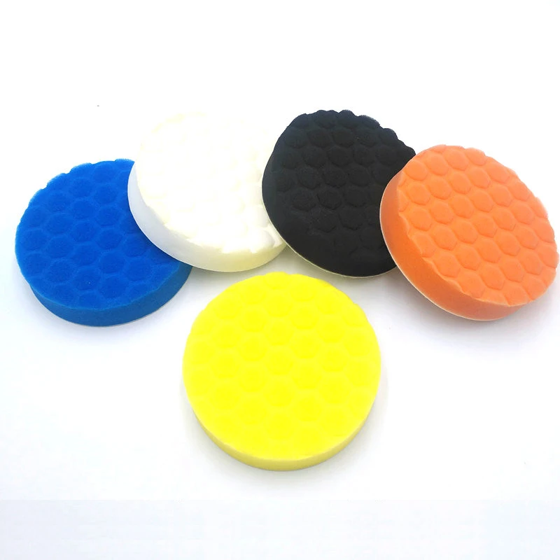 5* Sponge Polishing Pad Car Paint Grinding Pads Clean Brush Tools for Car Polisher 75 100 125 150 180mm with Adhesive Pad
