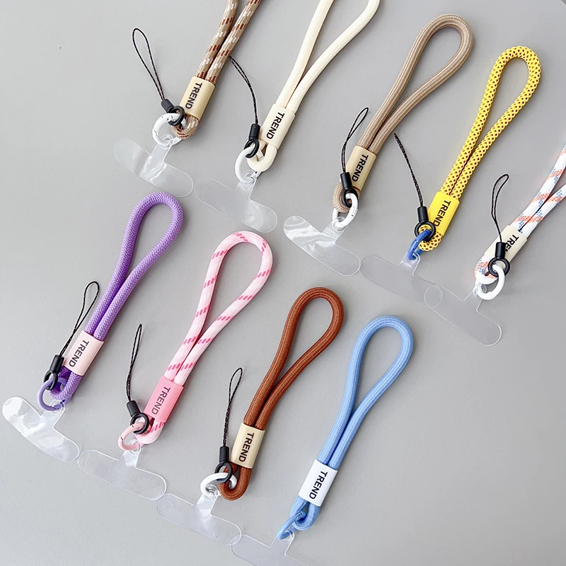 Universal Braided Short Mobile Phone Lanyard Strap Hanging Chain Ring ...