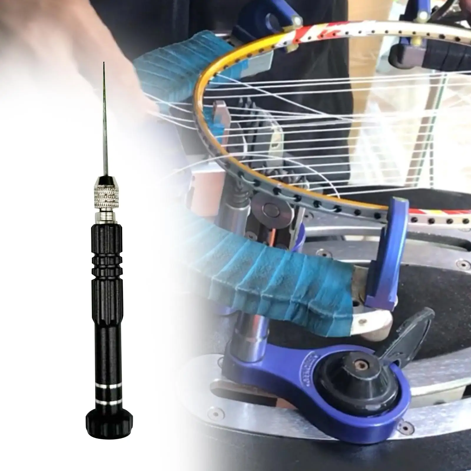 

Инструмент для снятия втулки для бадминтона, прочный инструмент для ремонта ракеток для тенниса, прямой Шило
