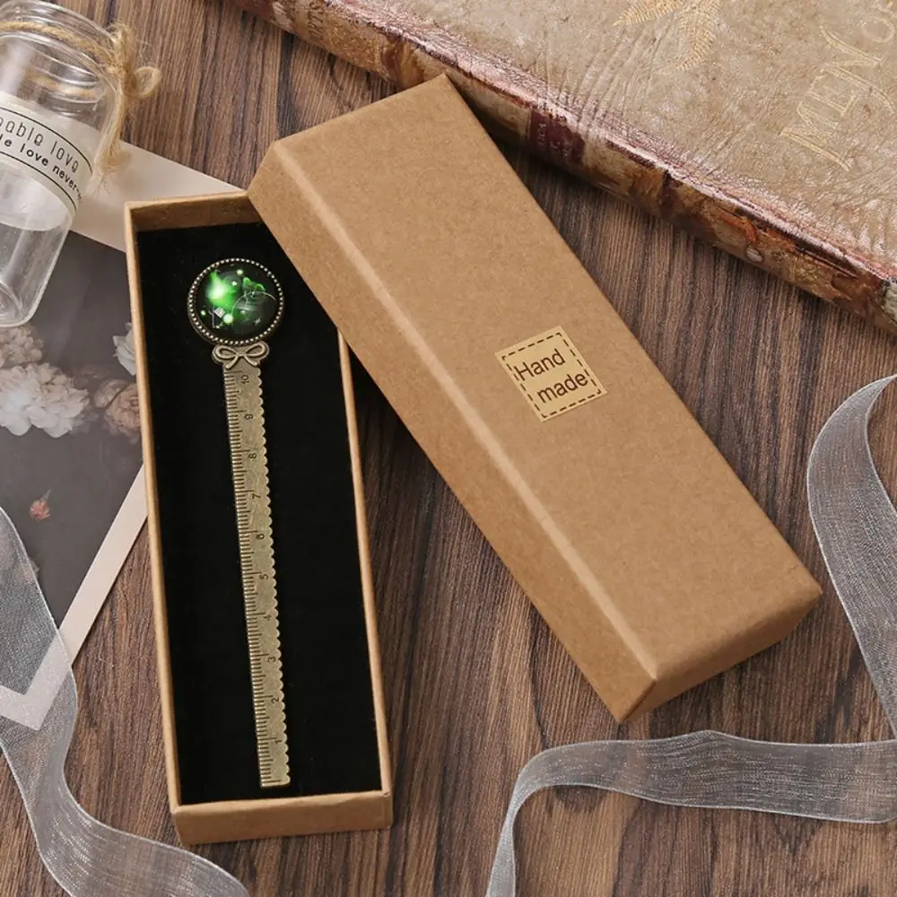 Gemstone Inlaid Twelve Constellation Bookmark Good Luck Pagination Mark Metal Page Marker Book Clip Book Paginator