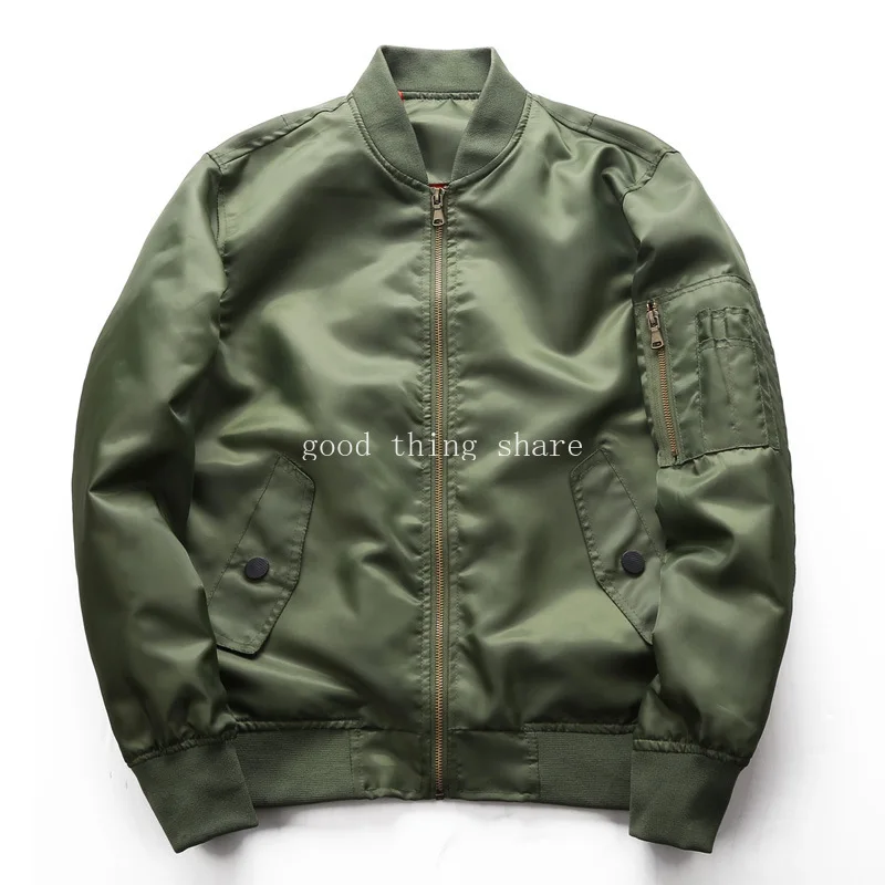 

Spring and Autumn Stand Collar Jacket Men's Air Force One MA-1 Pilot Men's Jacket