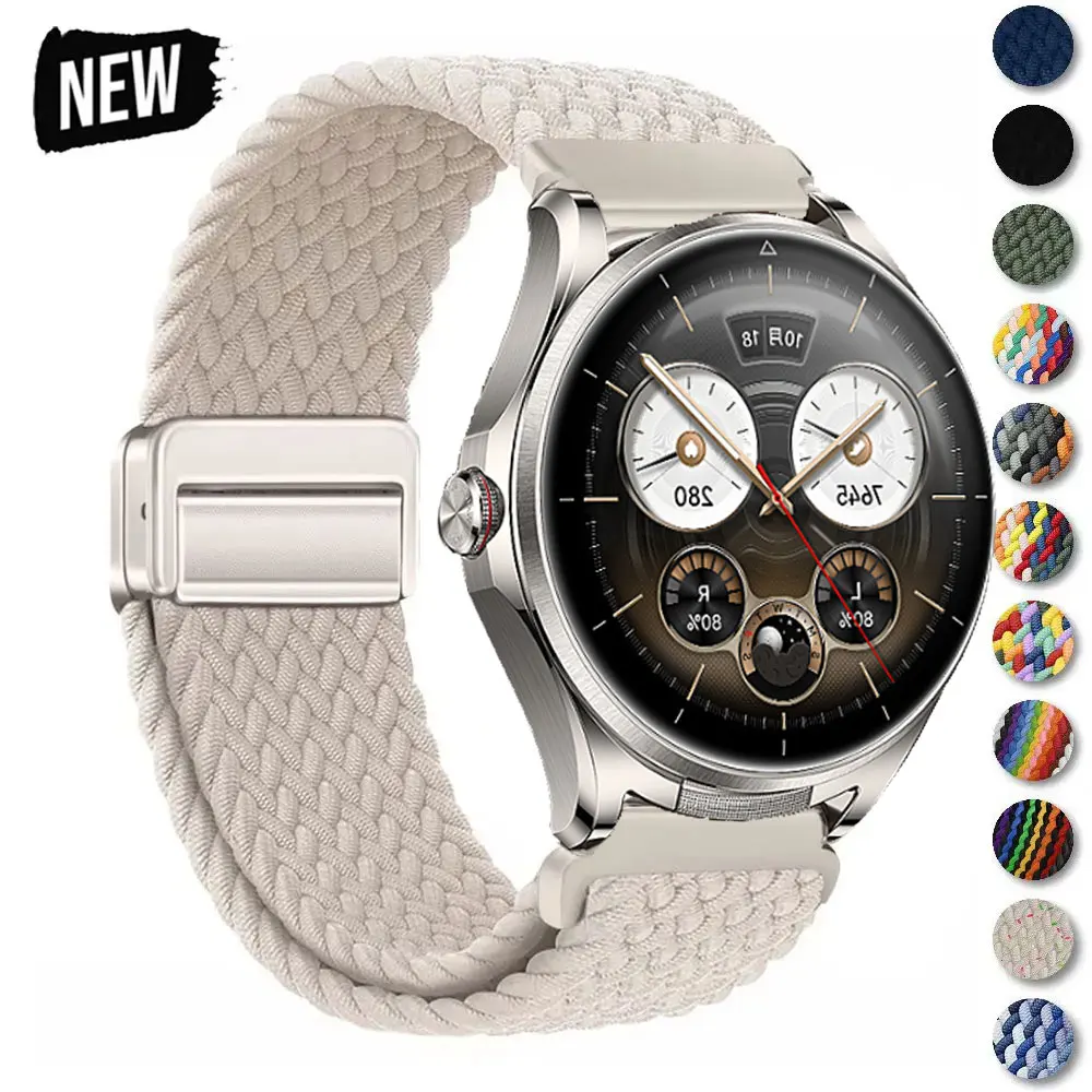 Nylon Weaves Magnetic Bracelet Wristband - 22mm Strap