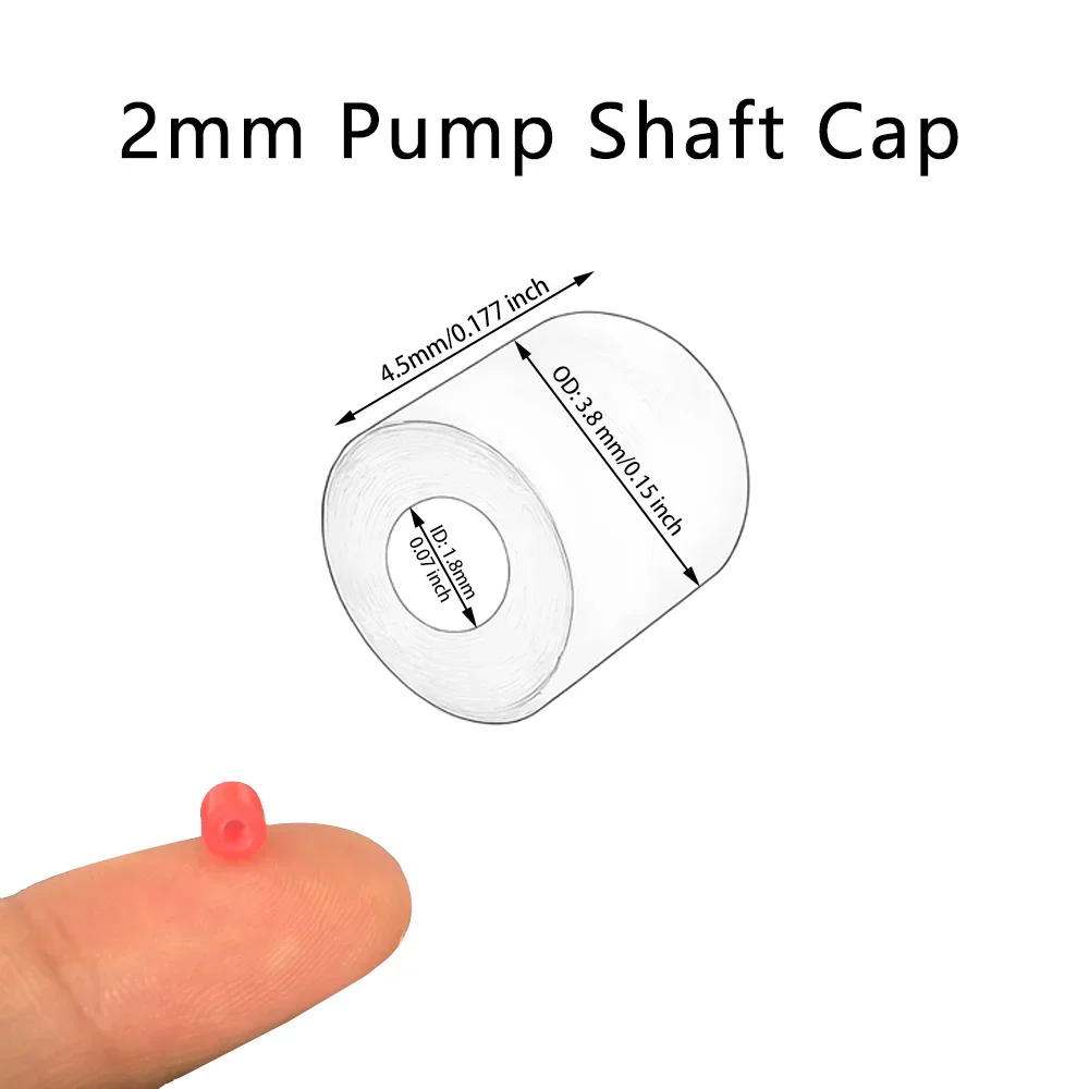Water Pump Accessories Rubber Ceramic Shaft Sleeve Shaft Cap Plug 10Pcs Water Pump Accessories Fixed End Length Adjustment