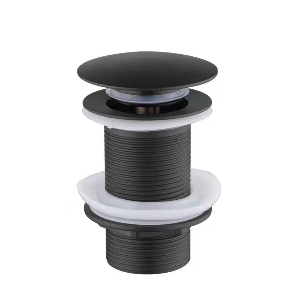 

Sink Filter Pop Up Drain Strainer Metal Basin Waste Stopper for Bathroom Kitchen Zinc Alloy with Hole