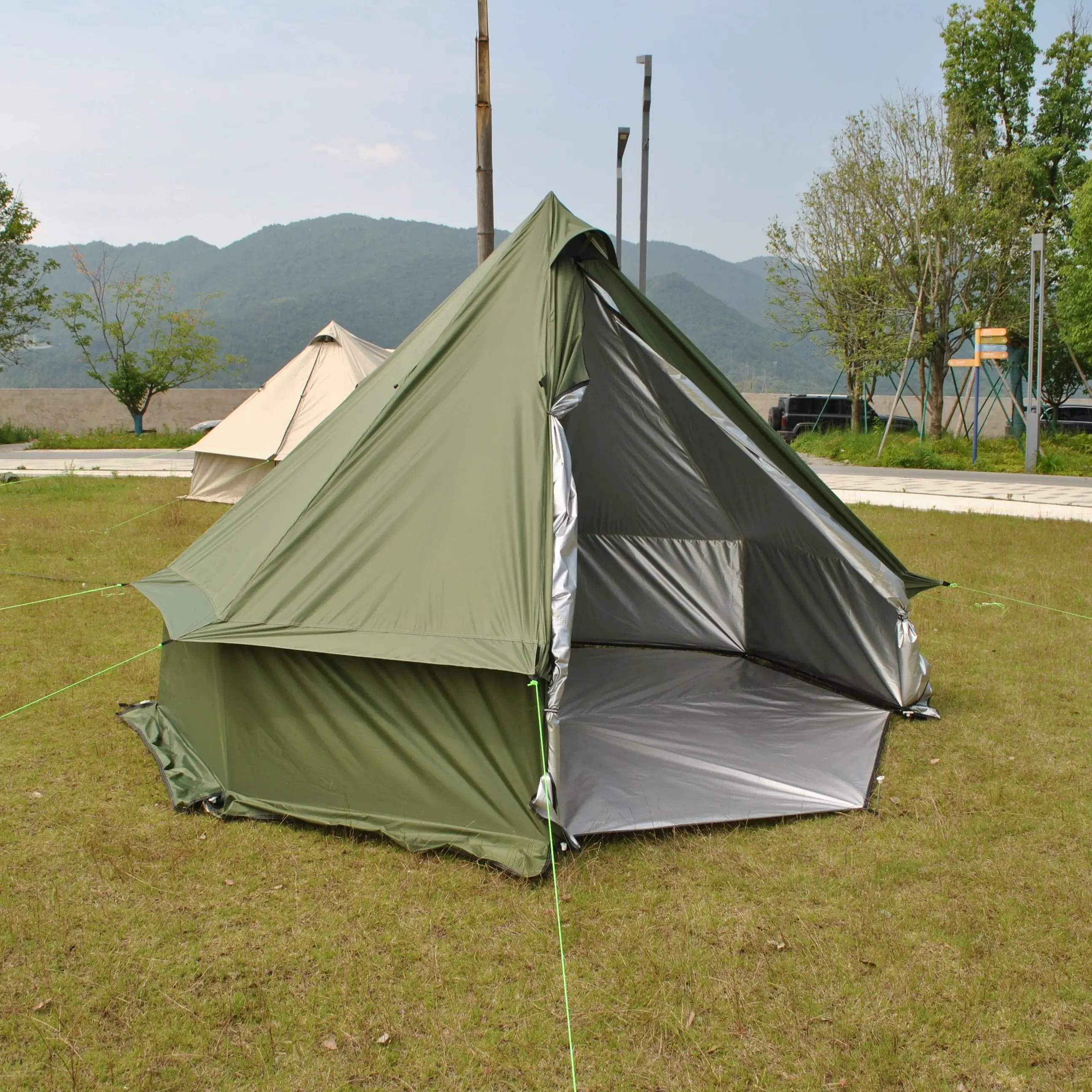 グランピングパオテント、210Dオックスフォード防風、ファミリー