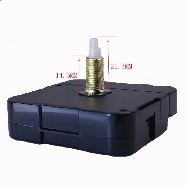 Quartz DIY Wall Clock Replacement Movement Kit - Adjustable Shaft Length for Various Dial Thicknesses