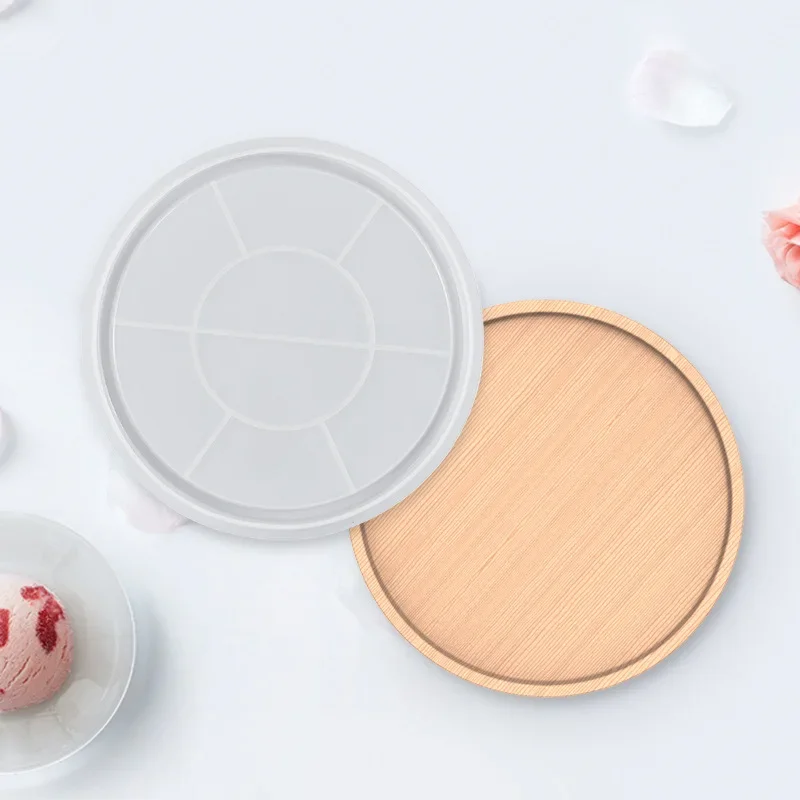 Silicone Mold 1pc Round for Fruit Tray DIY Dessert Storage and Jewelry