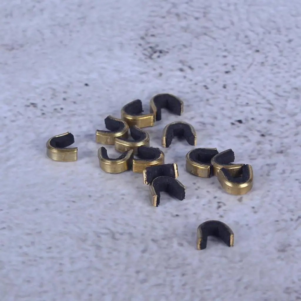 Outdoor Bow String Buckle Clip Anti Slip Brass Nocking Point Set for Archery Bowstring Hunting Use