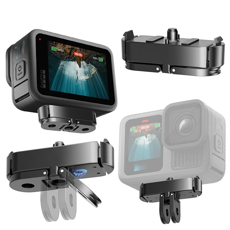 ABHS-Magnetic Adapter Mount For Gopro Hero 13 Black Foldable Quick Release Mount Base Camera Tripod Adapter Accessories