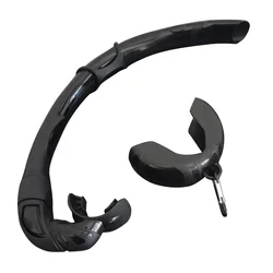 Enhanced Silicone Foldable Snorkel with Detachable Tube (Black AS600)