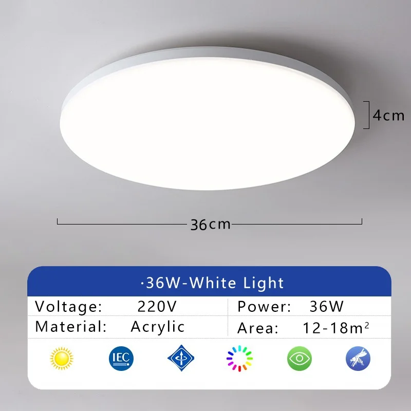 ตัวเลือกสินค้า ไฟ LED เพดาน 220V ทนทาน ใช้งานได้ทุกห้อง