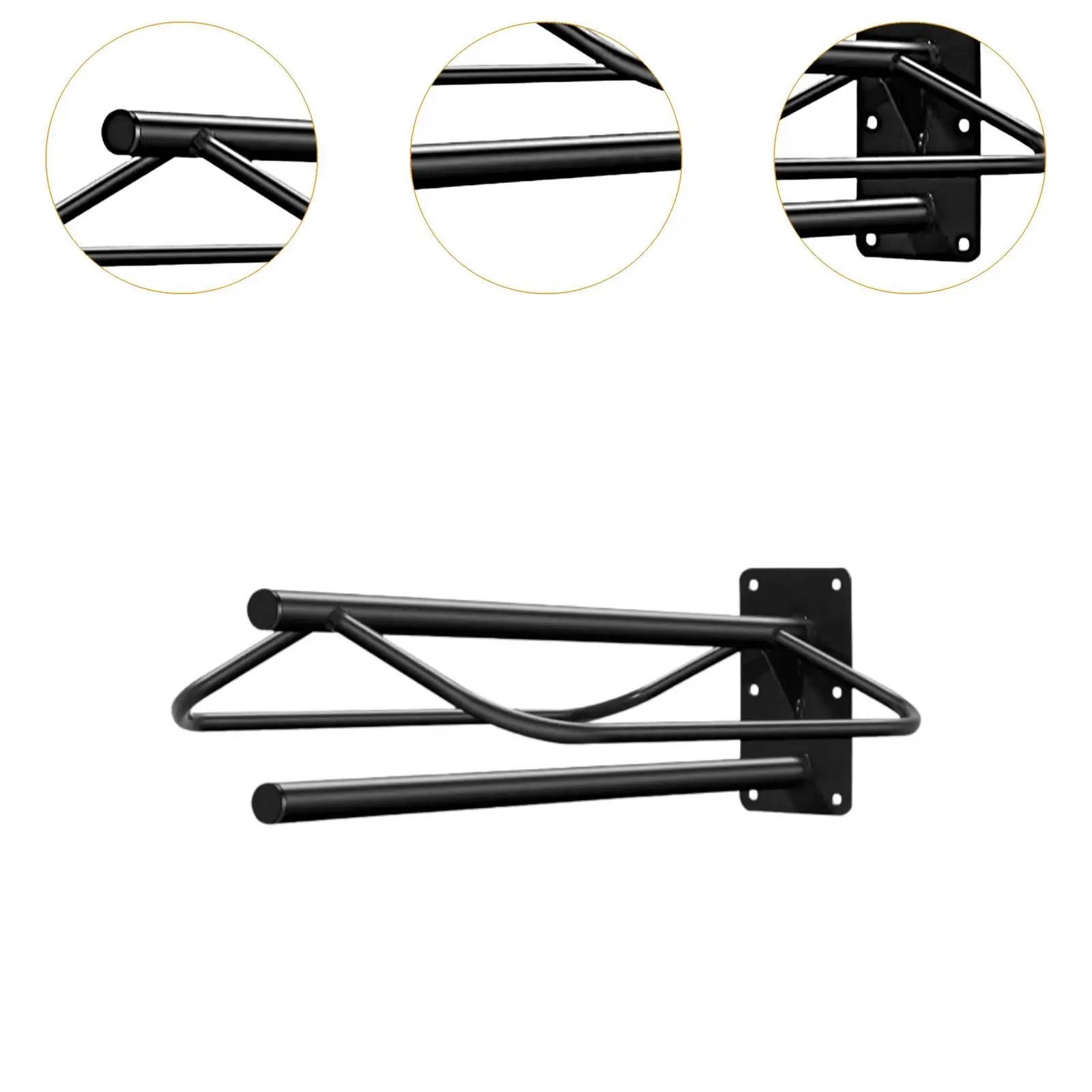 Saddle Rack Saddle Stand Wall Mounted Accessories Horse Blanket Hanging Rack Saddle Holder for Barn Tack Room Farm Stable Black