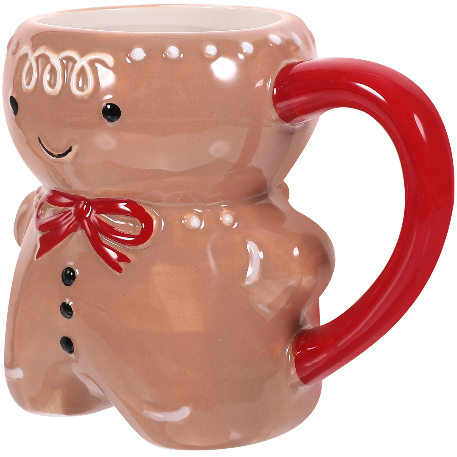 

Ceramic Gingerbread Man Mug Christmas Coffee Mug Milk Cup Drinking Mug Drinkware Xmas New Year Party Favor