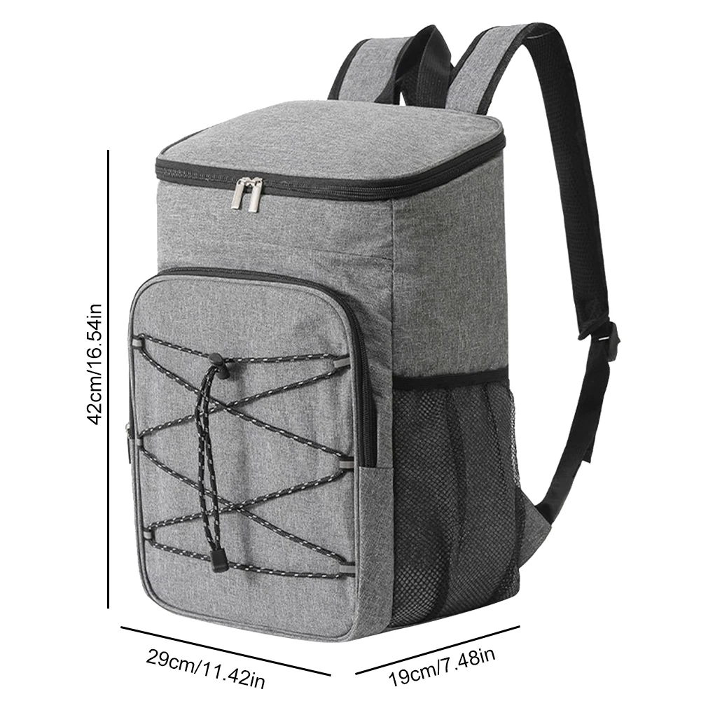 Cooler Backpack 30L Waterproof Backpack Large Insulated Cooler Bag Thermal Lunch Bag Camping Outdoor Travel BBQ Picnic Supplies