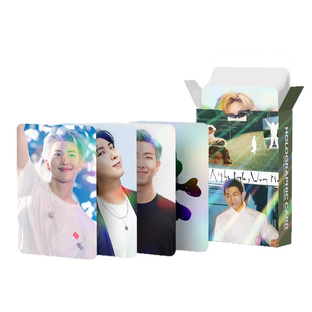 124개 RM 로모 카드 컬렉션 카드 포토 카드 엽서 솔로 카드 팬 러브 포토 참 돌 카드