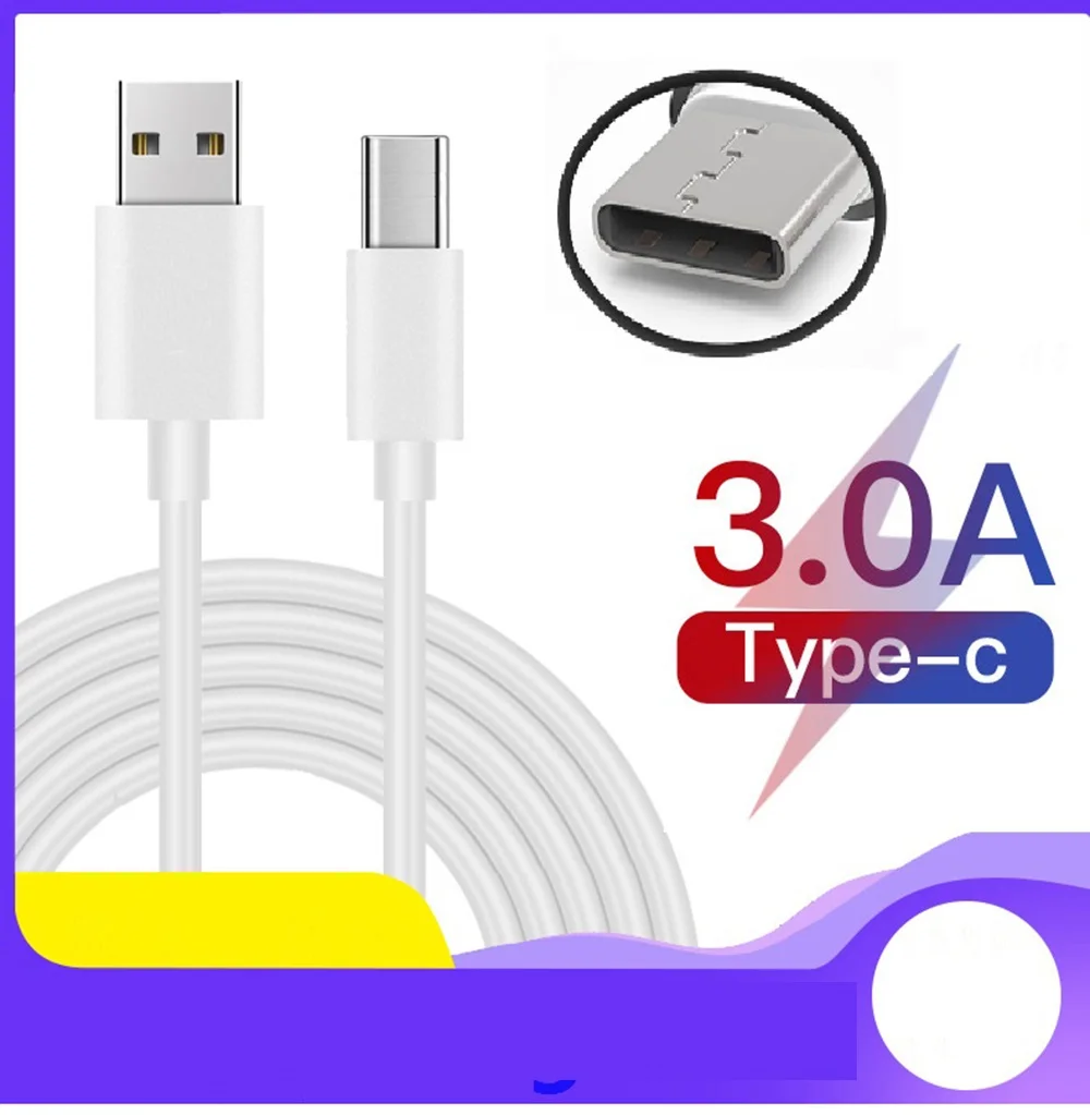 1M For Blackview BV7000 Pro USB Cable Type-C 9MM 1M Type C Typec USB Wire For BV8000 BV9000 Pro S8 Armor 2