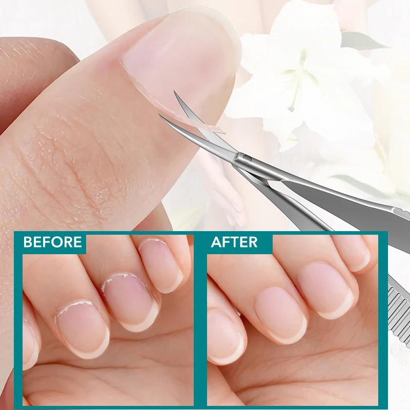 Forbici Manicure Professionali Forbici A Punta Curva Strumenti Per Unghie Da Salone Rimuovi Pelle Tagliaunghie Acquista In Modo Economico - Spedizione Gratuita, Recensioni Reali Con Foto - Foto 7