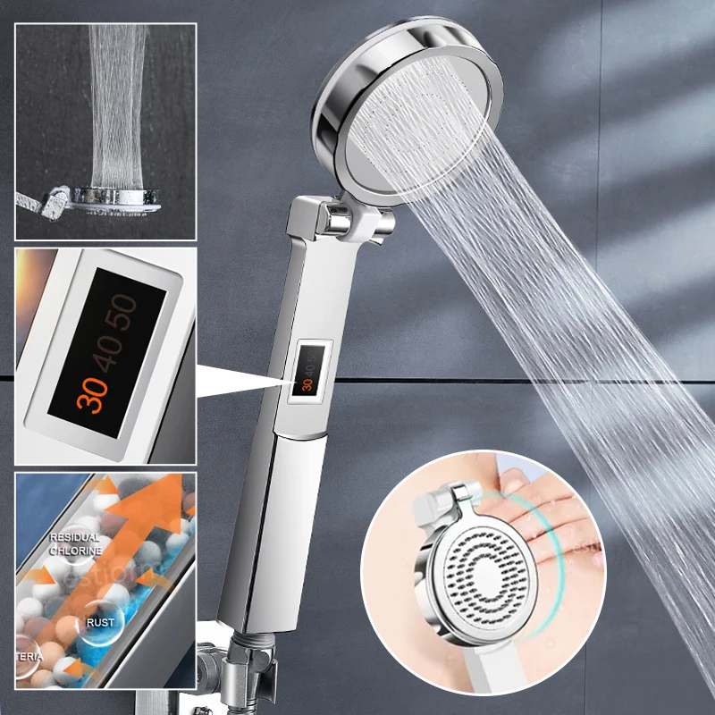 Anion-Filter-Shower-Head-Digital-Display-Shower-Flip-Stop-Water-Fold ...