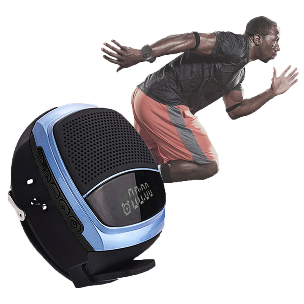 

B90 Running Wrist Hand Bluetooth Speaker Sports Music FM Radio Wrist Watch Alarm Clock Speaker Hands-free Calls Support TF card
