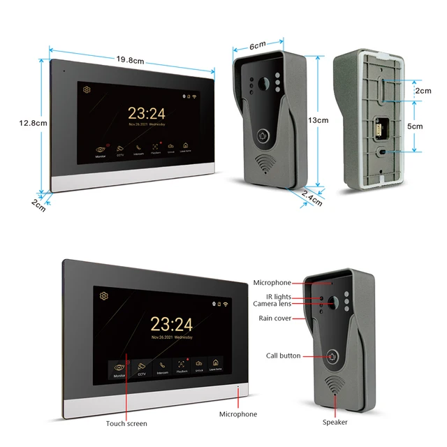 1080P Visual intercom  System 4
