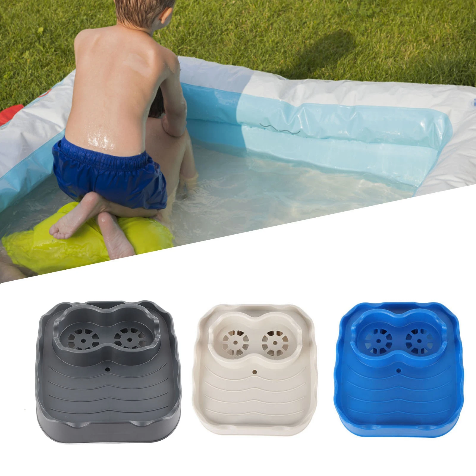 Hot Tub Table Tray with Drain Holes Anti Slip Adjustable Hot Tub Side Table Tray for Swimming Pools SPA Bathtub wooden tray