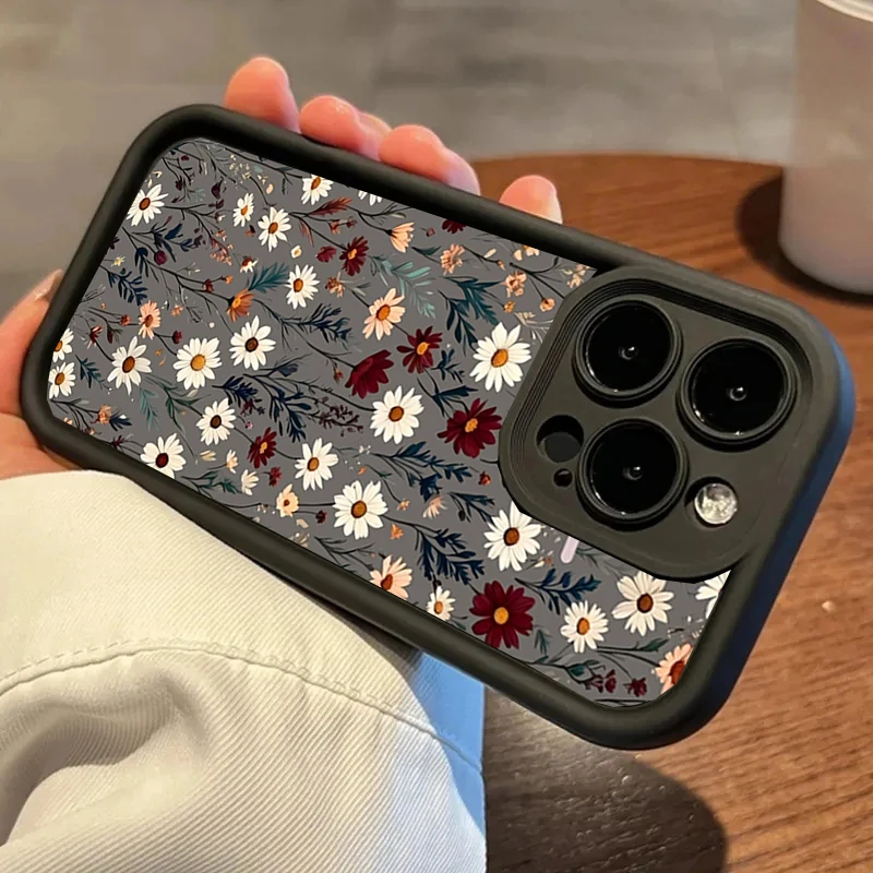 Daisy Flower Floral Phone Case - Stylish Protective INS Casing