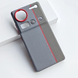Luxury Silicone Leather Shockproof Phone Case - Premium Back Cover with Bumper Protection for ZTE nubia Z70S Ultra (GRAY)