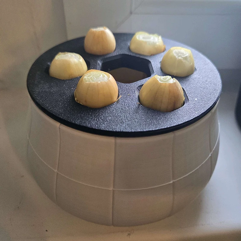 3D Printed Green Onion Regeneration Planter Pot