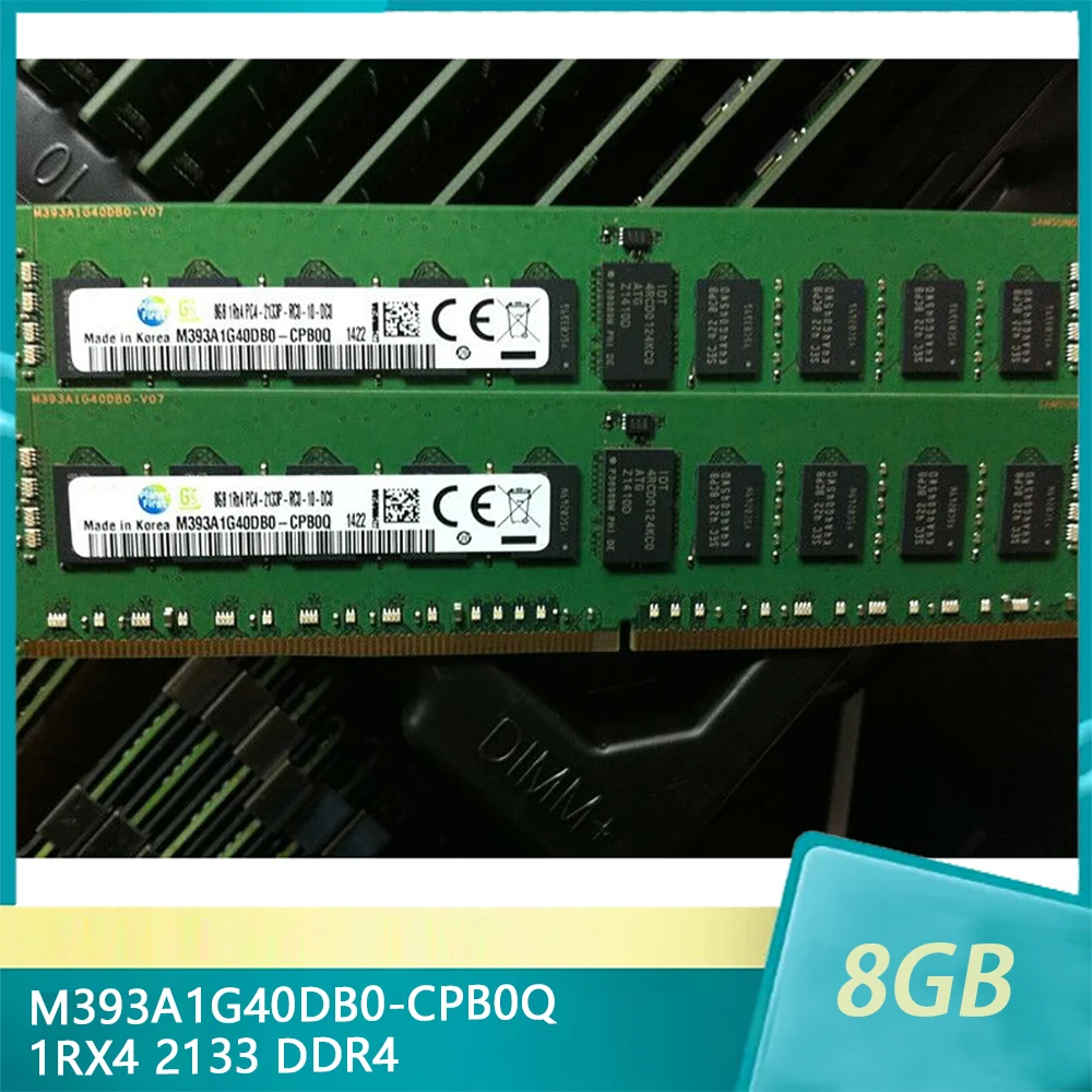 

1Pcs M393A1G40DB0-CPB0Q For Samsung RAM 8GB 1RX4 PC4-2133P-R 2133 DDR4 Server Memory