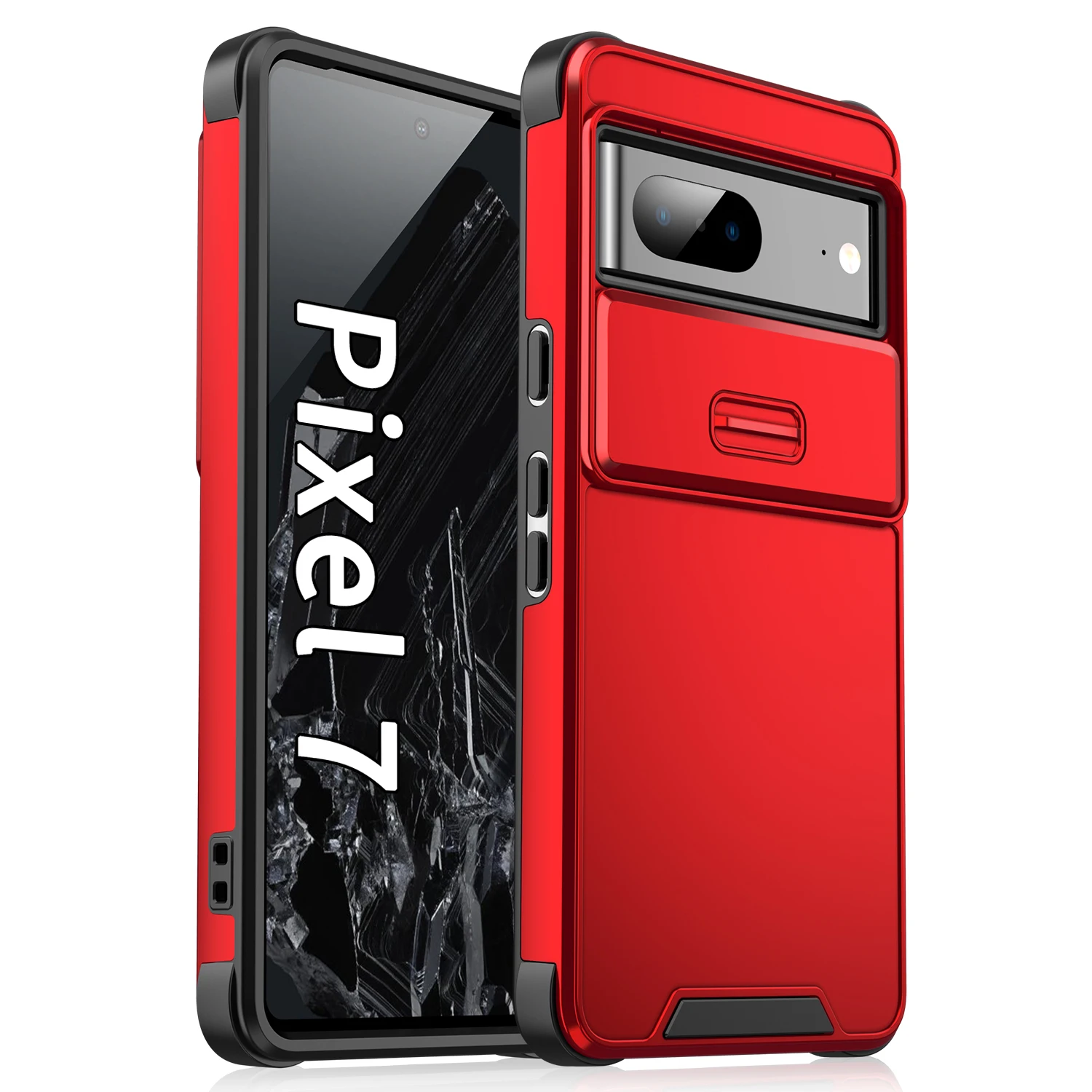 Sleek Slide Camera Case with Lens Protection & Wireless Charging Capability - Shockproof Cover