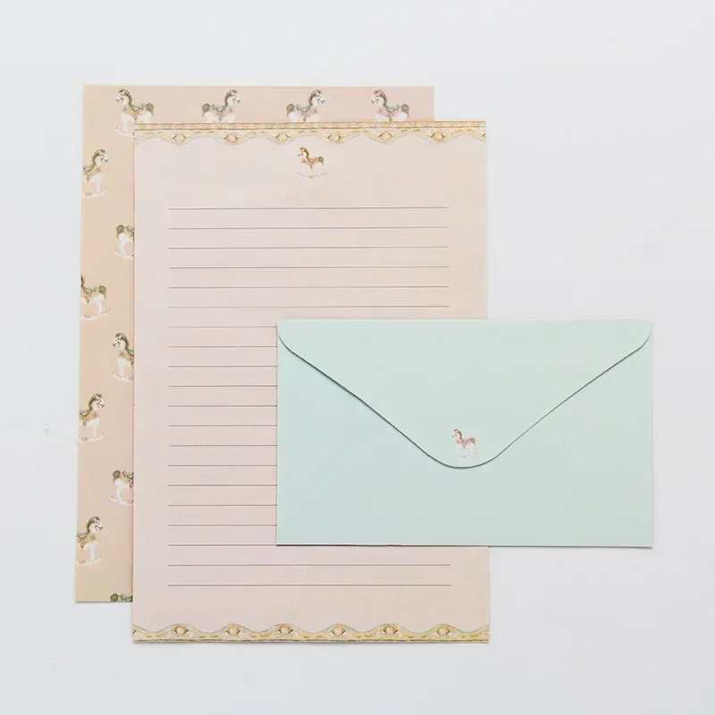 Kraft Paper Envelopes Mailing Envelopes 6PCS Letter Papers 3PCS Envelopes