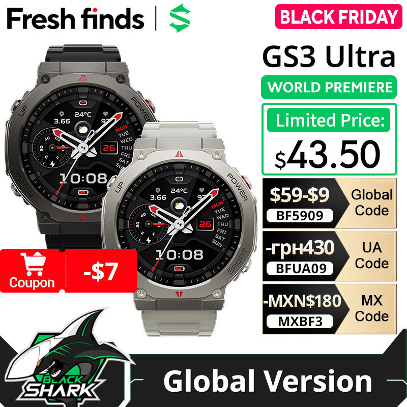  New BlackShark GS3 Ultra Equipped with dual-frequency GPS 5ATM &|P69K Water Resistance Military Grade Durabili 
