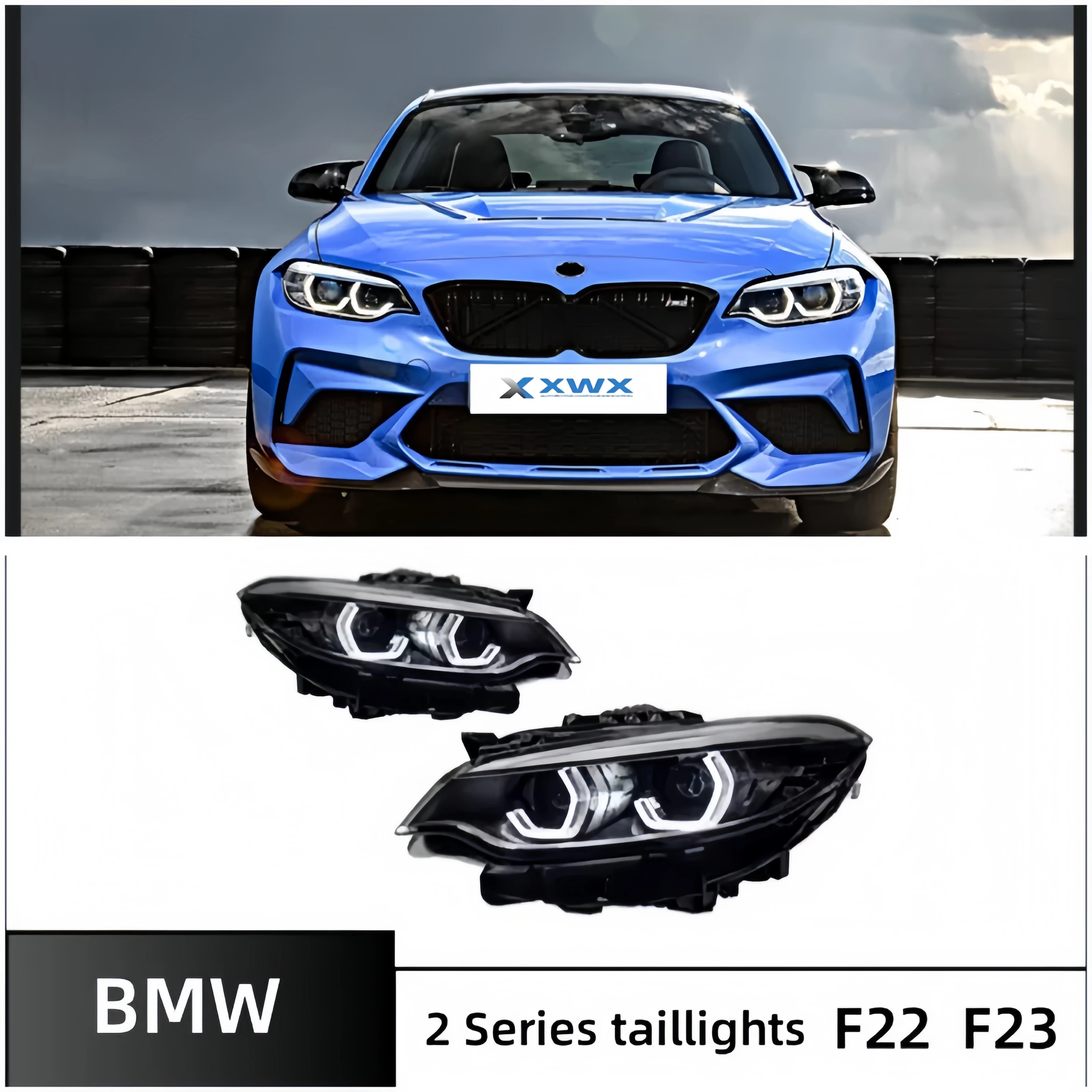 Automotive-headlights-for-BMW-2-Series-F22-F23-218-220-M2-high-profile ...